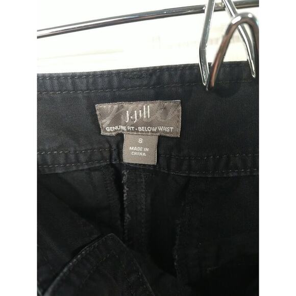 J. Jill 8 Below The Waist Black Wide Leg Ankle Flat Genuine Fit Pants - Picture 6 of 9